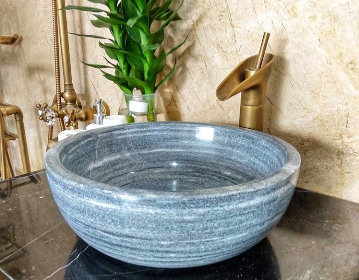 Mẫu Chậu lavabo đá tự nhiên sang trọng